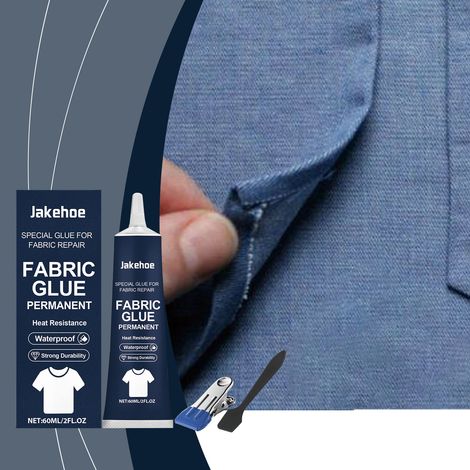 Multi-functional fabric repair glue, suitable for seamless fabric repair of clothing patterns, suitable for home use -- Glue 60ML1 + scraper1 + clip1 -- BIEMMEDUE (1/5)