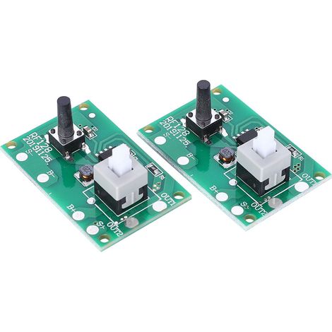 Lot de 2 modules de contrôle pour guirlande de lampes solaires, circuit imprimé avec 8 modes d'éclairage et interrupteur 1,2 V (1/5)