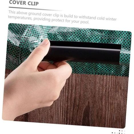 48pcs Clips de fixation pour couverture de piscine - Résistants aux intempéries Antidérapants - Piscine hors sol et enterrée (1/5)