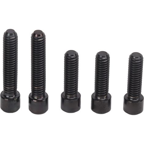 5 Vis de Dérailleur M4 en Alliage de Titane Noir Antirouille pour VTT - Installation Facile (13.5mm et 20mm)