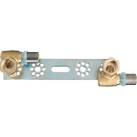 EVENES raccord a sertir pour multic., plaque montage 2 raccords 20x2mm-1/2" contour TH (1/2)