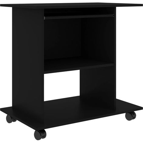 Maison Exclusive - Schreibtisch Schwarz 80x50x75 cm Holzwerkstoff