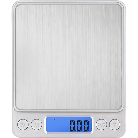 Elektronische Küchenwaage – Maximale Wiegekapazität: 500 g, Genauigkeit: 0,01 g/0,001 oz – Präzisionswaage – Wiederaufladbare Waage – USB-Schnittstelle