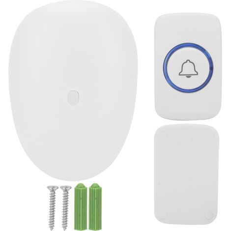 Sonnette sans fil 433 MHz, 57 mélodies, longue portée, portable, pour maison, 100‑240V, prise US. (1/5)