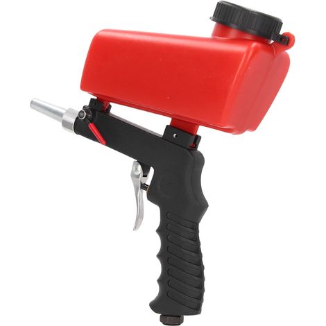 Kit de pistolet de sablage pneumatique portatif à alimentation par gravité avec embout de buse (1/5)