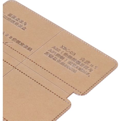 Ensemble de 8 gabarits de portefeuille en acrylique, découpés avec précision et professionnalisme, gabarit de portefeuille long et transparent, adapté aux loisirs créatifs. (1/5)
