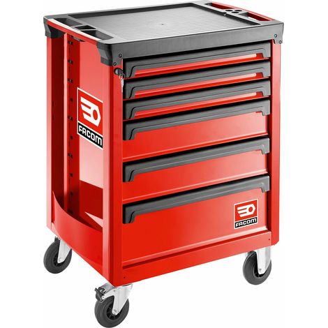 FACOM Werkstattwagen ROLL, 6 Schubladen 3 Module, rot (1/5)
