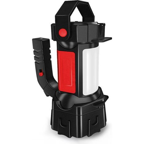 Lampe de camping portable haute luminosité, idéale pour les situations d'urgence, la randonnée en plein air, les pannes de courant, etc., version rouge portable (1/5)