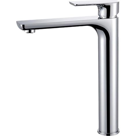 Robinet de lavabo, inox, eau chaude/froide, pour salle d'eau (1/5)