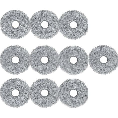 lot de 10 pour Dreame L10s Ultra Gen 2 / L10s Pro Ultra / X40 Ultra / X40 Master / L40 Ultra / X50 Ultra Complete, pour Mova E30 Ultra, Tampons de Nettoyage en Microfibre Lavables (1/5)