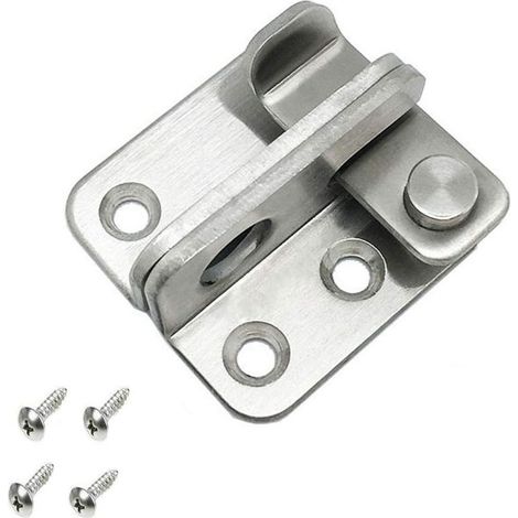 Cadenas à moraillon acier inoxydable, petit verrou antivol bascule ouverture droite (1/5)