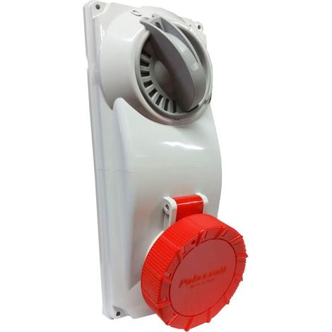 Topter Presa Fissa Interbloccata Per Installazione Da Quadro 3P+T 32A 380-415V 50-60Hz 6H Ip66/Ip67 (1/2)