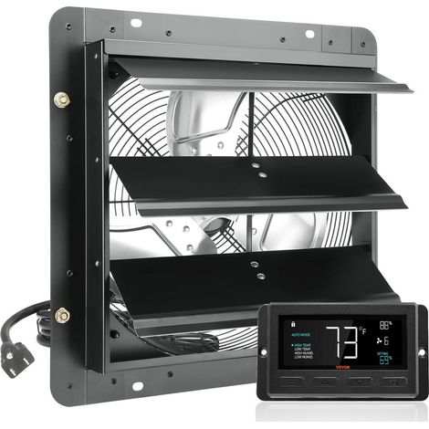 Moteur EC 1700 m³/h Air Frais et Régulation Ventilateur d'Extraction à Volets 35,6 cm Extracteur d'Air pour Serre et Garage (1/5)