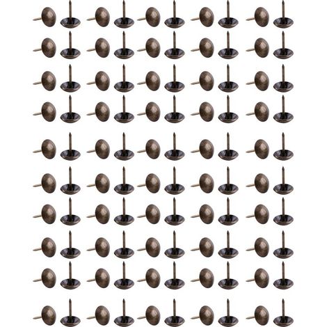 Clous de rembourrage Vintage en métal Bronze, 100 pièces, étiquette pour meubles, canapé, chaussures, porte, clou décoratif. (1/5)