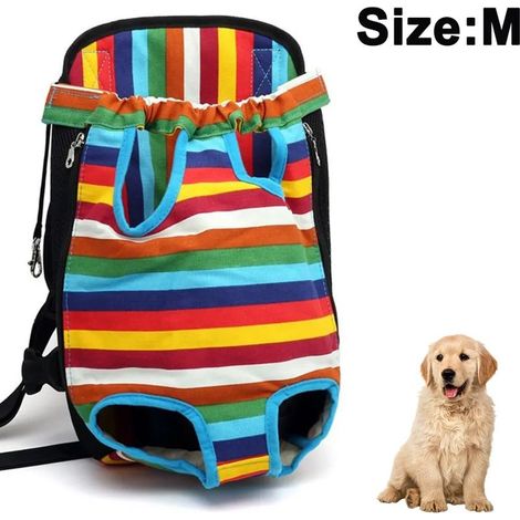 Sac à dos de transport pour animaux de compagnie, avec pattes réglables, idéal pour les voyages et respirant, particulièrement adapté aux chiens, chats et chiots de petite et moyenne taille. (1/4)
