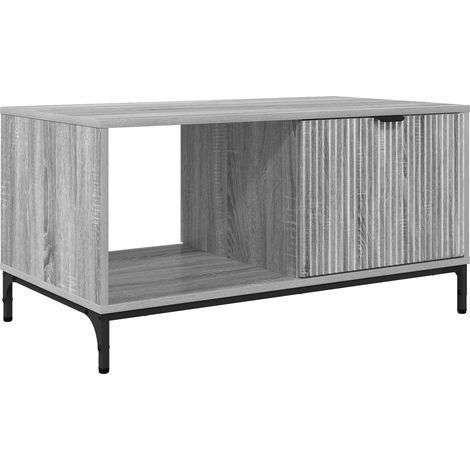 Maison Exclusive - Couchtisch Graues Sonoma 90 x 49 x 46 cm Holzw (1/5)