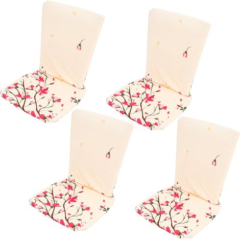Housse de Chaise Beige en Polyester, Lot de 4 Pièces, Extensible (1/5)