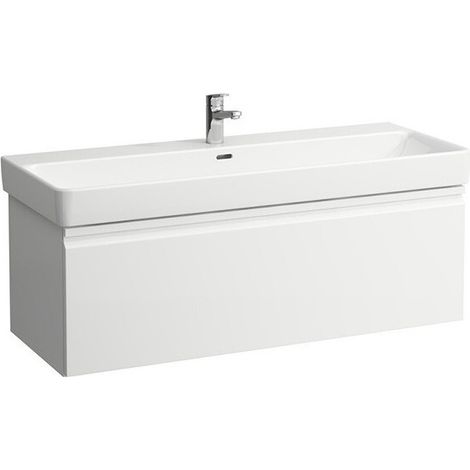 Meuble sous-vasque LAUFEN PRO S 1160 x 395 x 450 mm 1 tiroir et tiroir intérieur multicolore LAUFEN