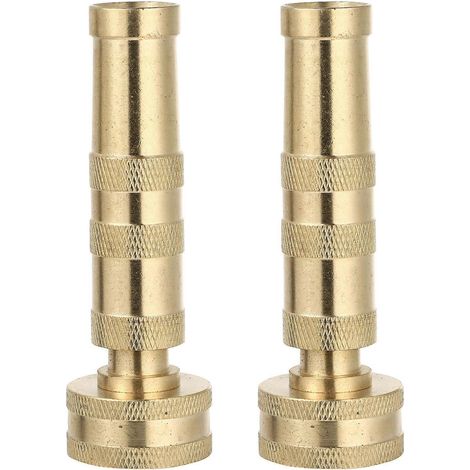 2Pcs Heavy Duty Hose Nozzle Adjustable Hose Nozzle for Outdoor Garden 4 inch (1/4)