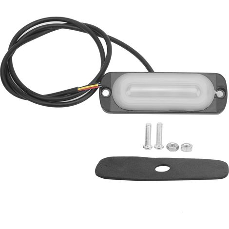 Luz de advertencia de emergencia intermitente amarilla de 4 LED y 12 V para coche, motocicleta, camión y furgoneta. (1/3)