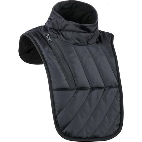 Tour de cou - Tour de cou moto - Coupe-vent - Manteaux de cou moto - Écharpe - pour épaules et dos - Accessoires moto - Unisexe - Coupe-vent - Thermo - noir (1/5)