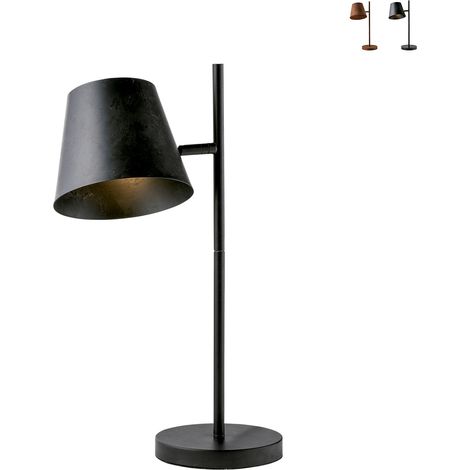 "Lampada da tavolo COLT in metallo grigio invecchiato" (1/3)