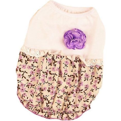 Vestidos florales de verano para mascotas Vestido de princesa girasol para perro Vestido para gato (1/5)