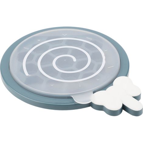 Bac à glaçons hexagonal à compartiments indépendants en polypropylène alimentaire, avec couvercle, bleu. Idéal pour la cuisine et le réfrigérateur. (1/5)