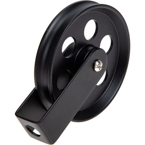 Roue de Poulie DIY Pendentif Lampe Noir Roue Roue Industrielle Montage Murale Décorative Poulie de Poulie pour des Luminaires Personnalisés Faire 70 Mm (1/5)
