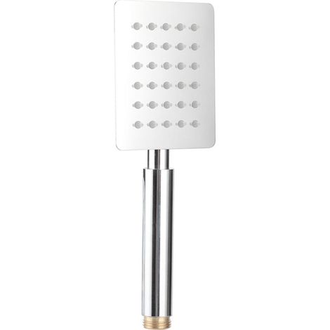 Pommeau de douche à main fileté G1/2 pouces, pulvérisateur de douche carré à haute pression pour système de douche de salle de bains (1/5)