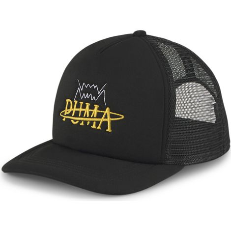 Puma Basketball Trucker Unisex-Cap, schwarz, 02448901