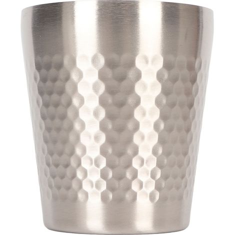 2 Stück 304 Edelstahl-Pintbecher für heiße und kalte Getränke, Mehrzweckbecher für Kaffee und Wasser, ideal für Restaurant, Büro und Camping, 300 ml (1/5)