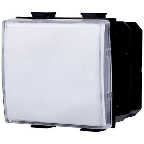 Poussoir porte étiquette compatible Bticino Matix couleur Blanc