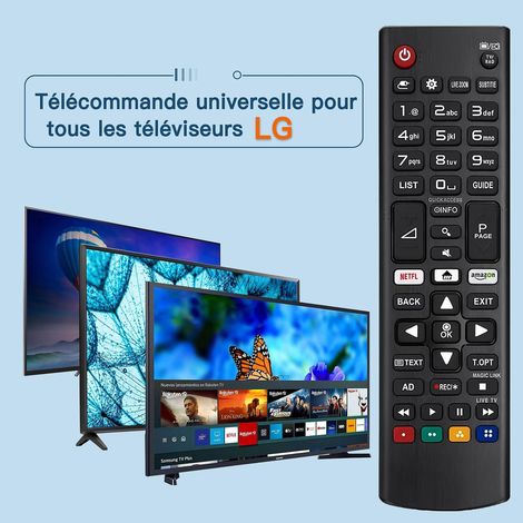 Ersatzfernbedienung für LG AKB75095308, kompatibel mit allen LG Smart TVs (LCD/LED/4K/8K), keine Einrichtung erforderlich, Netflix-Schnelltaste (1/4)