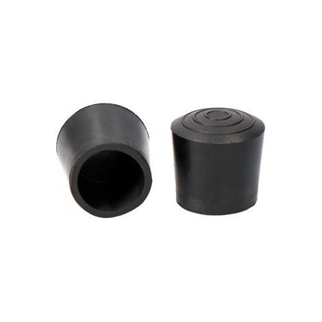 Tapón exterior de caucho negro de ø22mm