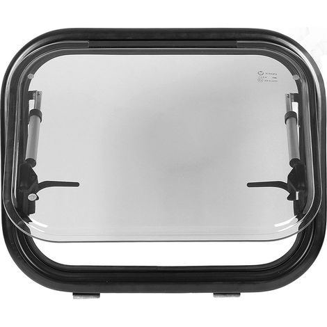 Wohnmobilfenster aus Aluminiumlegierung, maximaler Öffnungswinkel 45°, Ausstellfenster für Wohnmobile, Camper, Anhänger und Vans