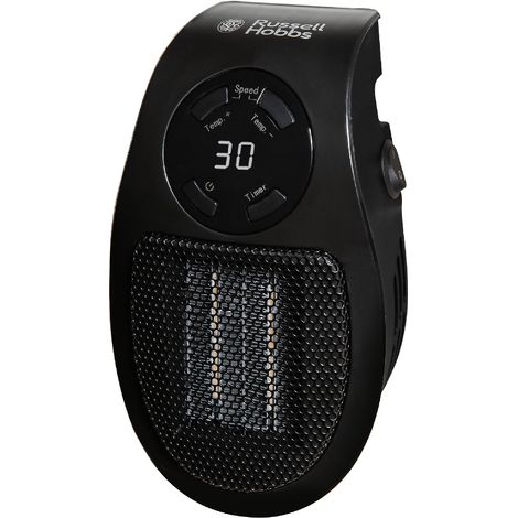 Russell Hobbs 500W Ceramic Plug-in Heater Black RHPH2001B (1/5)