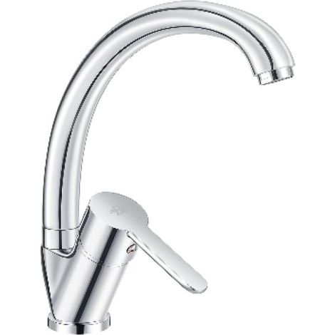 MISCELATORE MONOCOMANDO LAVELLO CANNA ALTA SERIE IOLE Cromo