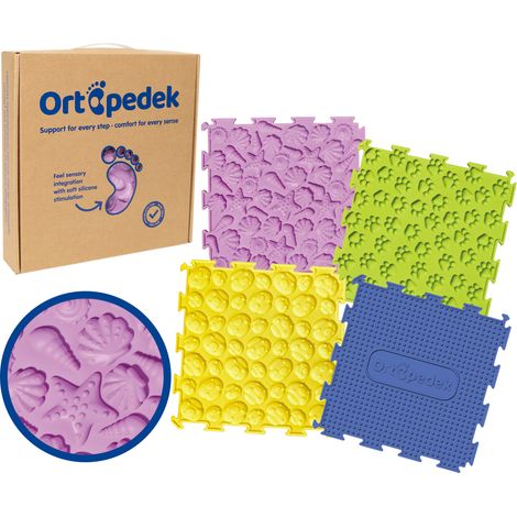 Set di tappetini sensoriali Ortopedek - 4 pezzi