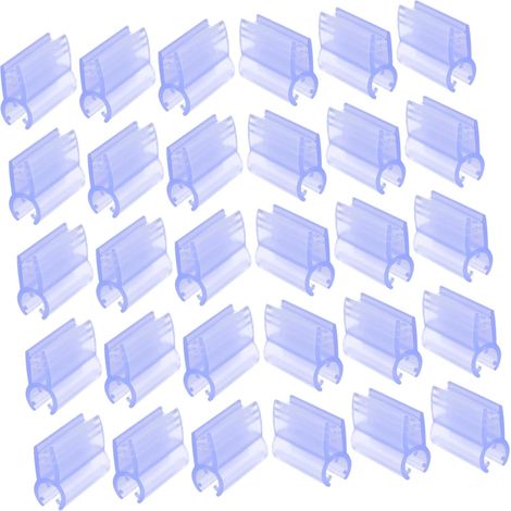 Lot de 30 pinces prix transparentes en PVC pour support fil fer (1/5)