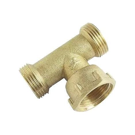 Té laiton à visser mâle 3/4'' (20/27) et centre femelle 3/4'' (20/27)