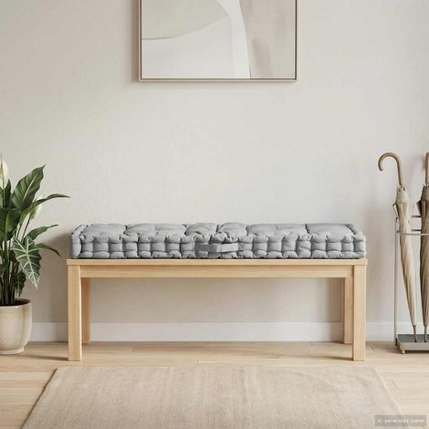Palettenkissen Baumwolle 120×40×7 cm Grau