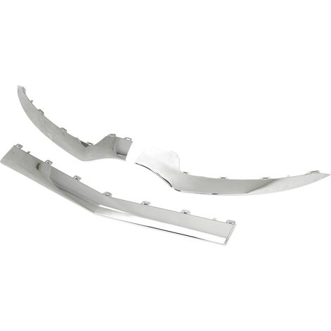 3 pièces de garniture inférieure de pare-chocs avant chromée brillante de remplacement pour Mercedes-Benz Classe E C207 Coupé AMG Line Facelift 2014-2017 (1/5)