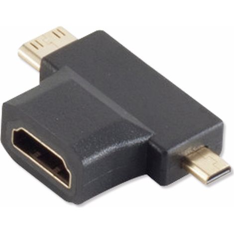 Adaptateur HDMI S-IMPULS, A-femelle, D+C mâles