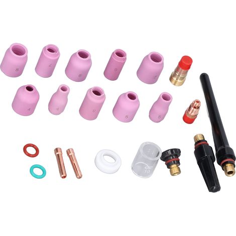 Kit de 55 pièces accessoires torche TIG, joint de rechange pour WP-17 18 26, soudure précise, étanche, durable. (1/5)