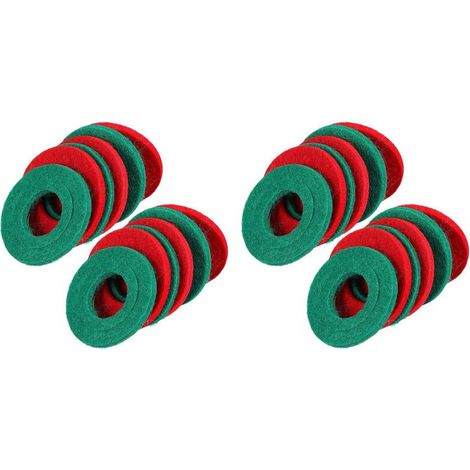 Adecuado para juntas de terminales de batería de 24 piezas, fundas protectoras de fibra resistentes a la corrosión para terminales de batería, 6 rojas y 6 verdes.