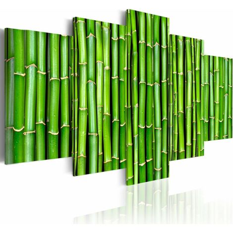 Tableau bambou - harmonie et simplicité - 200 x 100 cm (1/4)