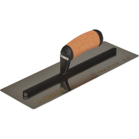 DeWALT 14" Glätt- Gipserkelle Edelstahl Ledergriff flache Klinge 0,4mm Ultra Flex 2-992