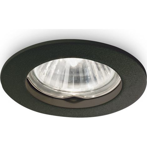 Ideal Lux JAZZ - Lampe encastrée intérieure à 1 lumière noire, GU10