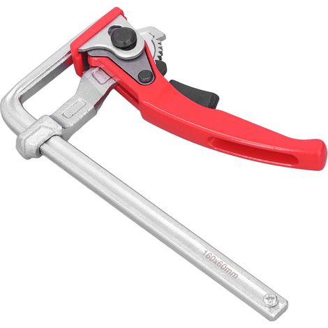 Serre-joint à cliquet pour table, rail de guidage en alliage d'aluminium, outil de fixation pour le travail du bois (1/5)